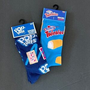 Pop-Tarts and Hostess Twinkies Casual Socks Set - Blue and Multicolor
